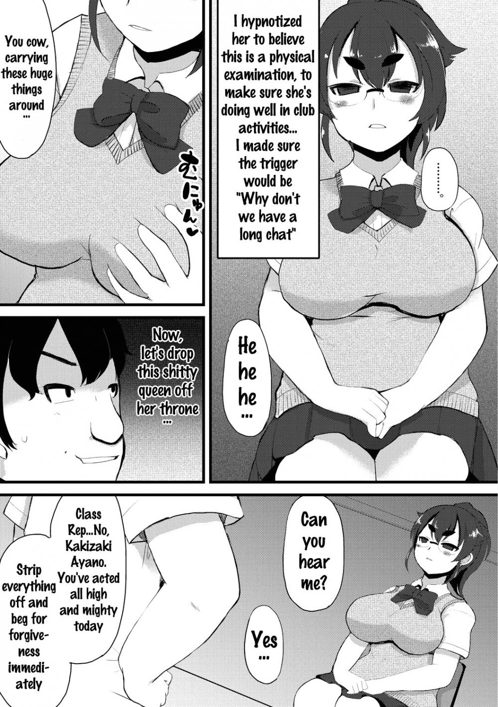 Hentai Manga Comic-A Large Breasted Honor Student Makes The Big Change to Perverted Masochist-Chapter 5-6